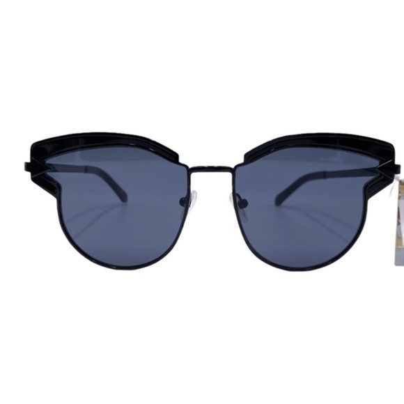 Karen Walker Superstars Felipe 1701412 Black Oversized Cat Eye Sunglasses 57mm main image 4